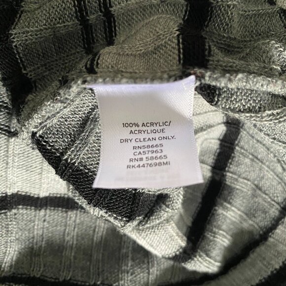 Abound | EUC Black and Gray Lightweight Ribbed Cropped Sweater Size X-Large - Picture 5 of 7